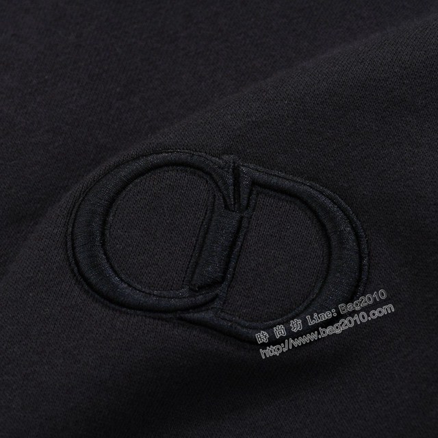 Dior專櫃迪奧2023FW新款刺繡拉絨連帽衛衣 男女同款 tzy3035
